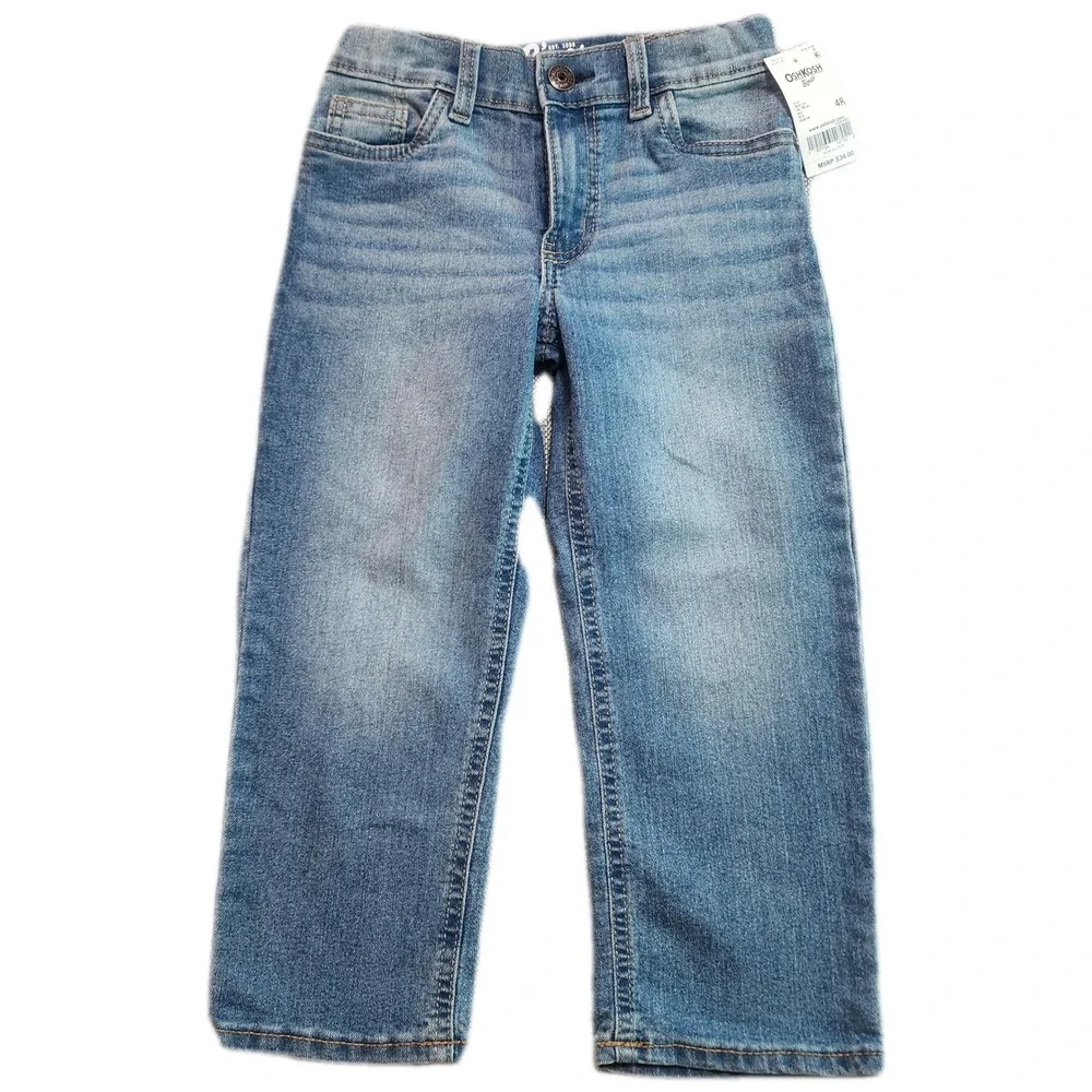 OshKosh B'gosh Classic Jeans Kids 4R Blue Denim Straight Leg Unisex